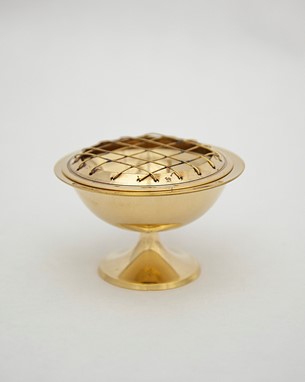 Brass Incense Burner With Screen