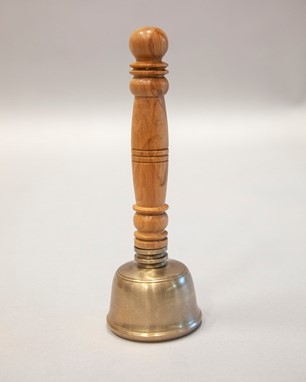 Seven Metal Bell With Wooden Handle
