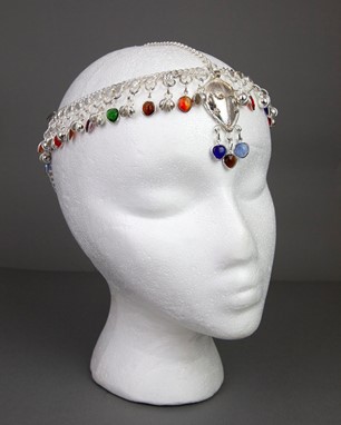Head Piece With Glass Charms
