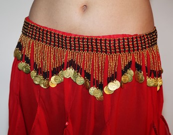 Belt With Coins & Beads