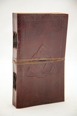 Leather Celtic Triquetra Journal