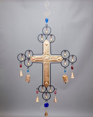 Cross Chime With Beads