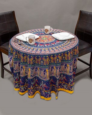 Camel/Peacock Mandala Tablecloth