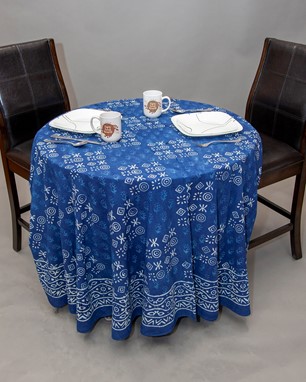 Dabu Tablecloth With Vegetable Dye