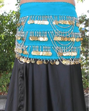 Hip Wrap With 4 Rows Of Coins