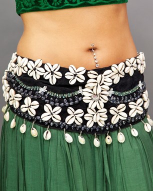 Hip Wrap with Cowrie Shells