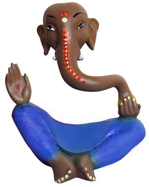 Painted Resin Ganesha