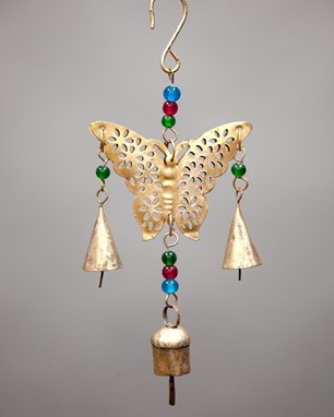 Butterfly Chime With Beads