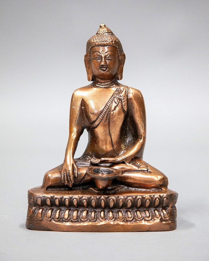 India Arts Aluminum Buddha Incense Burner BB141