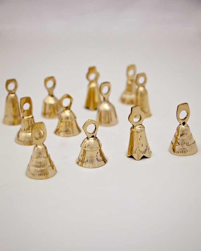 India Arts 2 Inch Brass Collector Bells BL032
