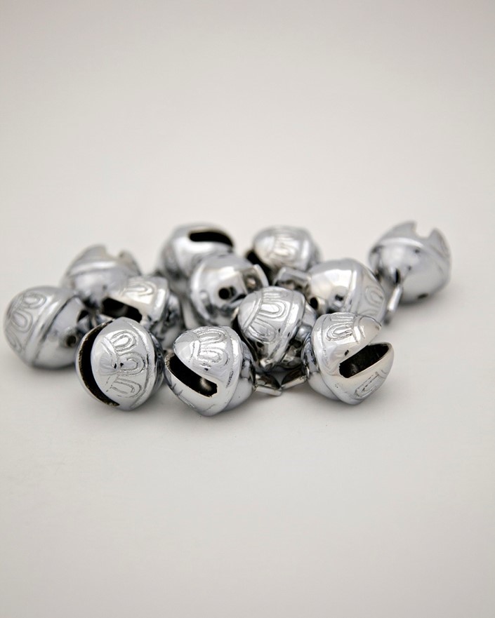 India Arts 1.5 Inch Chrome Plated Sleigh Bells BL041