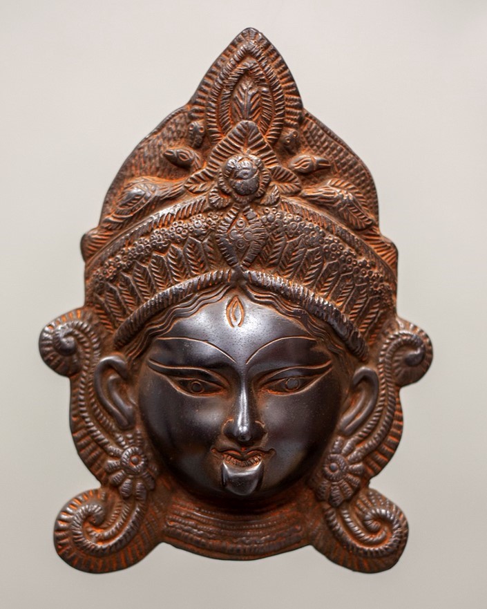 India Arts Aluminum Kali Face Wall Hanging BW738