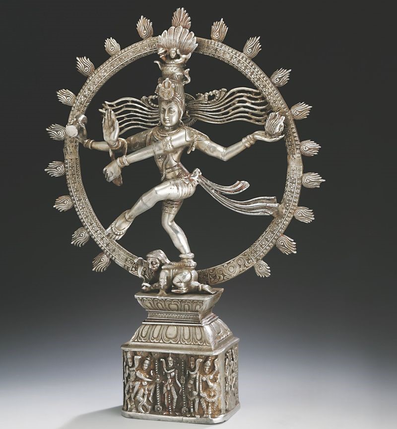 Aluminum Shiva Nataraja On Fancy Base BW756