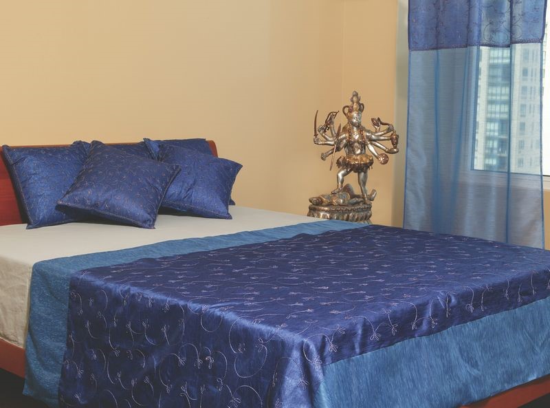 India Arts Mixed Fabric Embroidered Tapestry 251-01