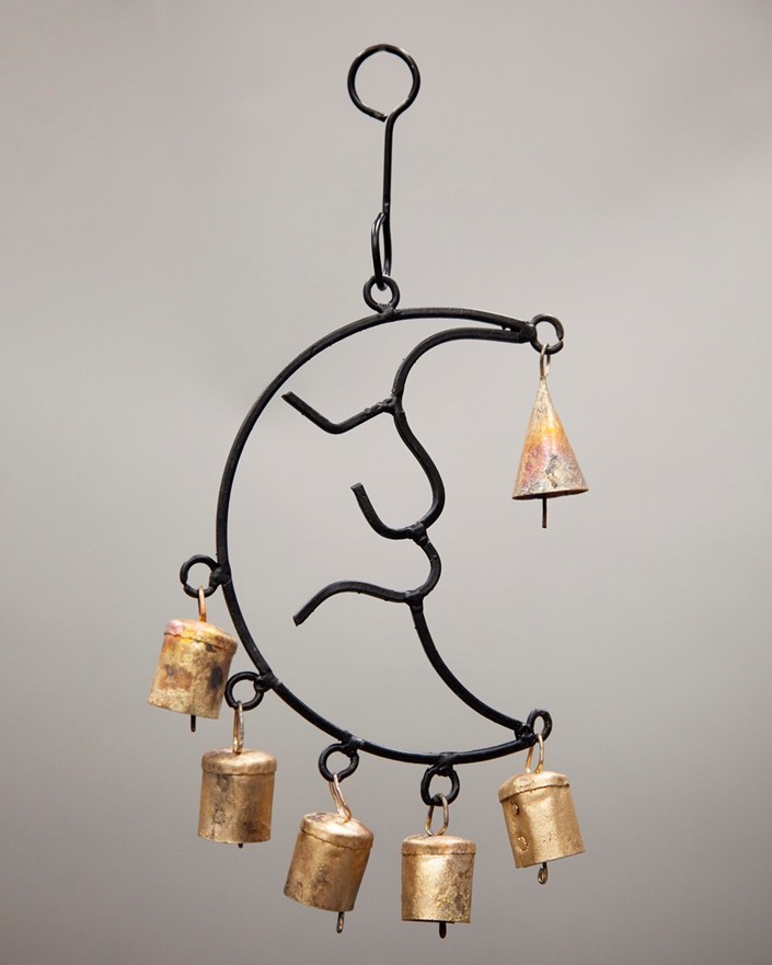 Iron Moon Wind Chime With 6 Bells TS838