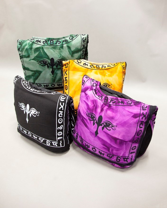 India Arts Cotton Eye Of Horus Tie Dye Hobo Bag SC159