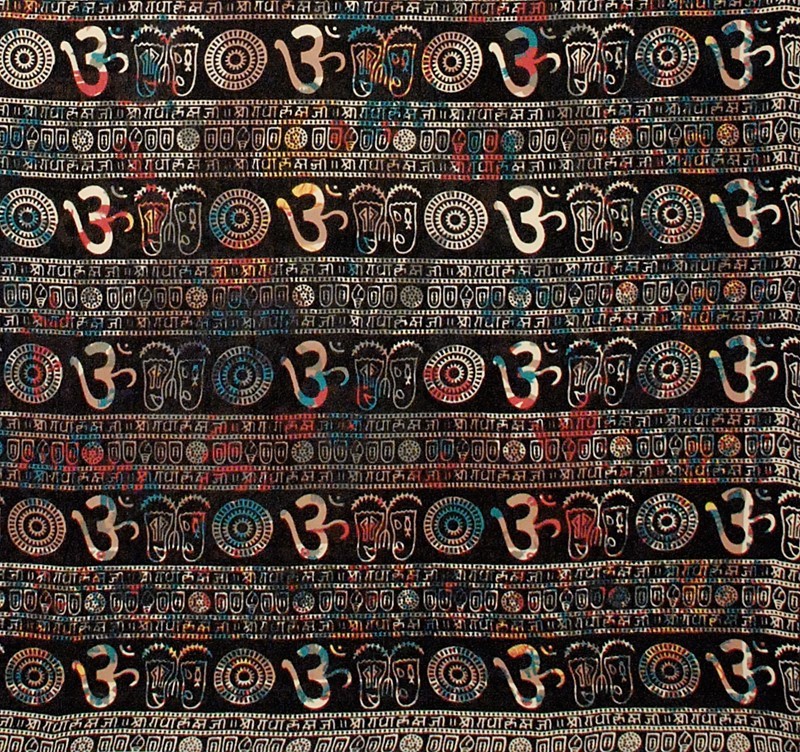 India Arts Om Cotton Handloom Tapestry<br>(Full Size Only) 096-04