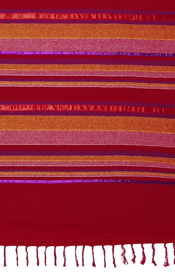 India Arts Ribbed Striped Tapestry With Satin<br>(Queen Size Only) 253-23