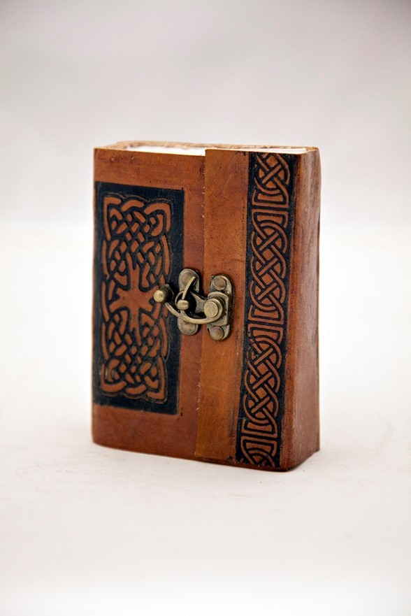 India Arts Small Leather Celtic Journal PM176-01