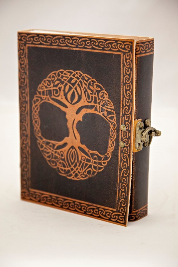 Leather Celtic Tree Journal W/ Latch PM175-04