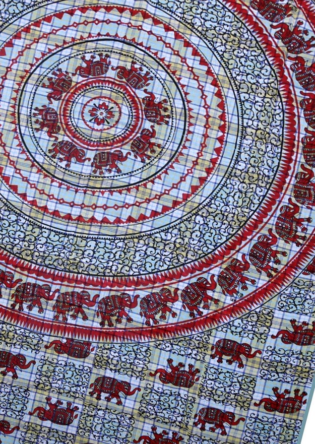 India Arts Handloom Cotton Elephant Wall Hanging SW130-02