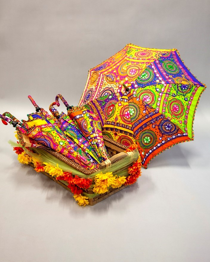 Cotton Umbrella W/ Embroidery PU102