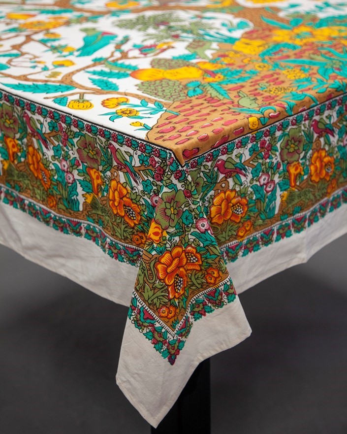 India Arts Square Tree Of Life Tablecloth TC439-04