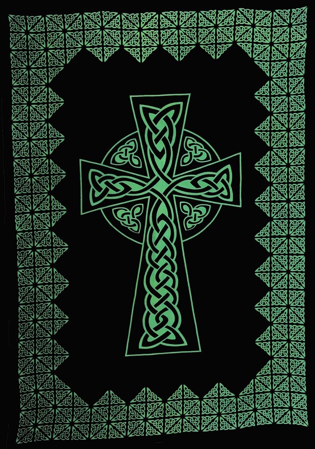 Heavy Celtic Cross Tapestry 074-03
