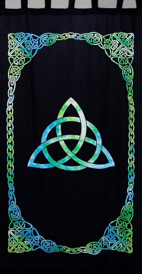 Cotton Triquetra Print Curtain CT043-04