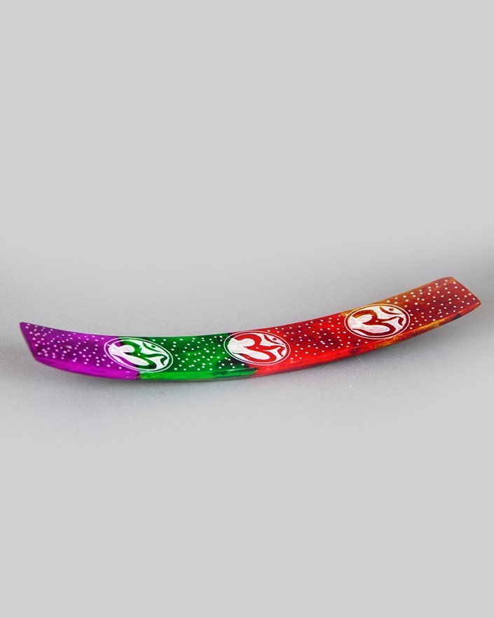 India Arts Multi Color Om Incense Burner JL886