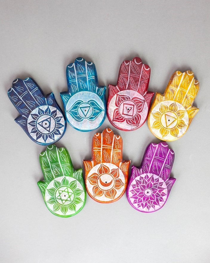 India Arts 7 Chakra Incense Burner Set JL967