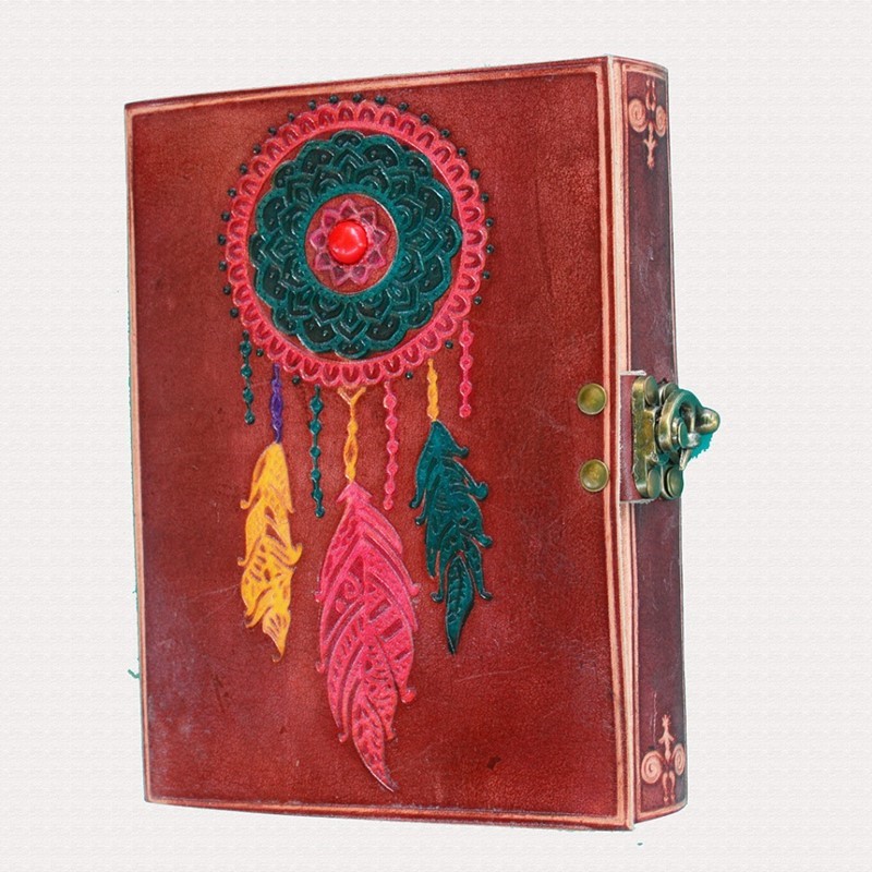 India Arts Leather Multicolor Dream Catcher Journal PM181-02
