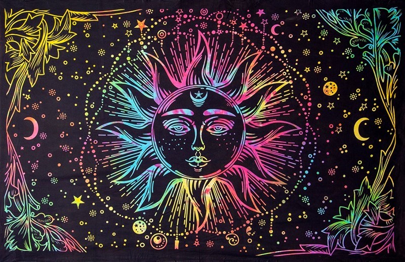Tie Dye Sun Tapestry 131-01