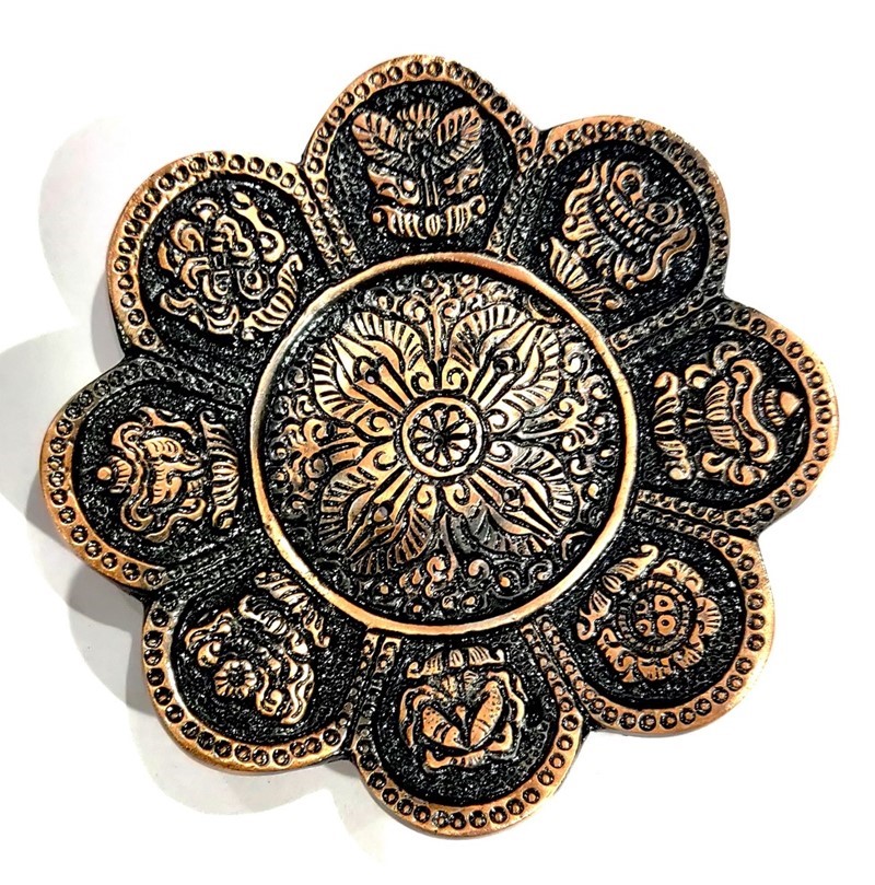 Incense Burner with Tibetan Symbols BB118