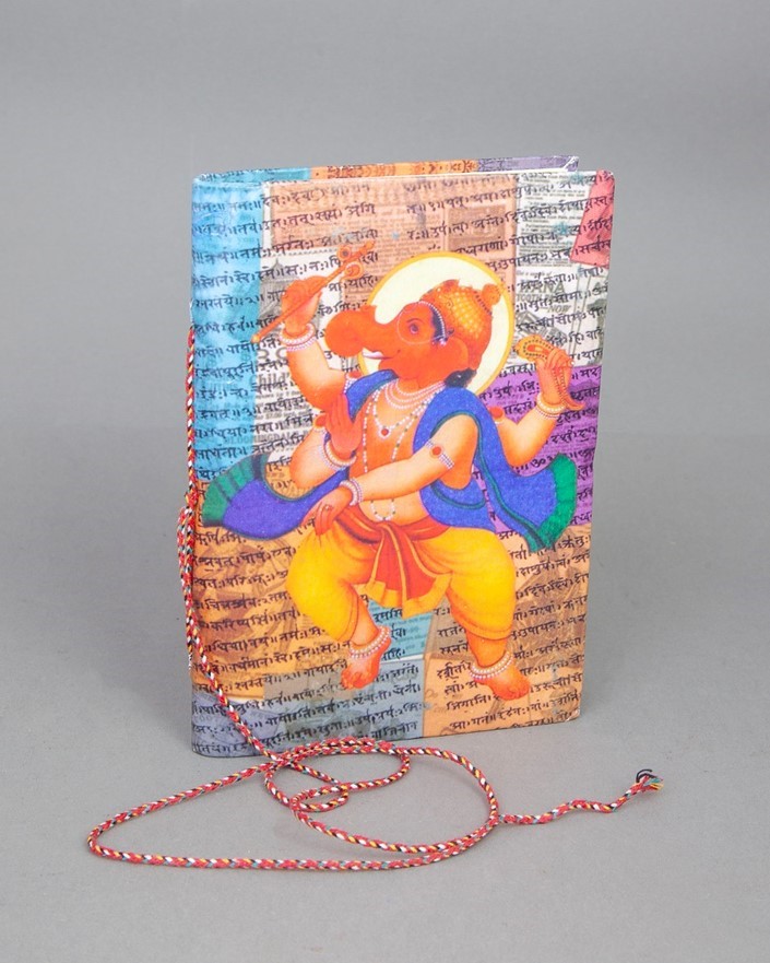 India Arts Cotton Ganesha Writing Journal PM190-01