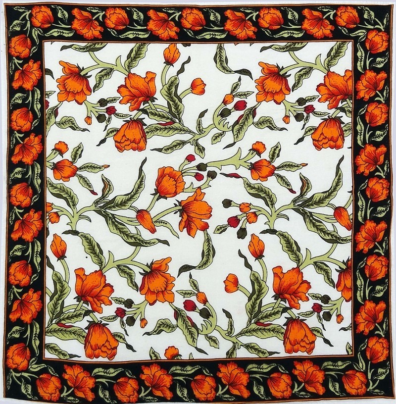 India Arts French Floral Cotton Napkin TN109-01
