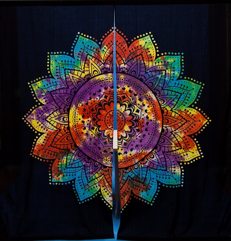 India Arts Cotton Mandala Design Curtain (Pair) CT150-01