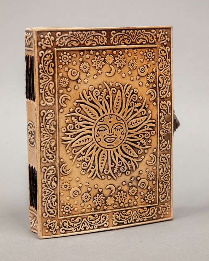 India Arts Celestial Leather Journal With Latch PM180-06