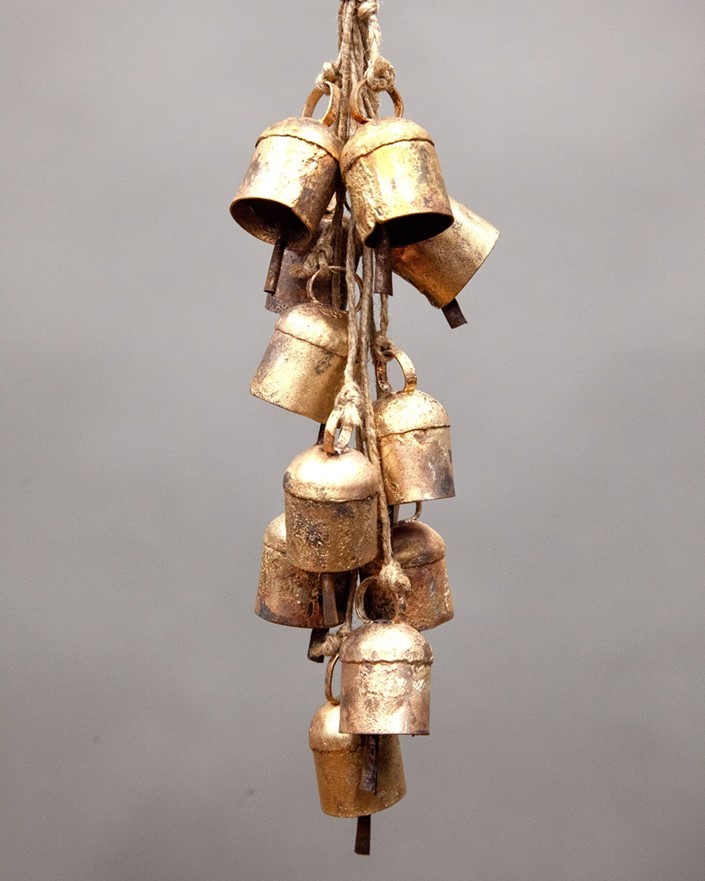 India Arts 12 Bells On Jute Cord TS876