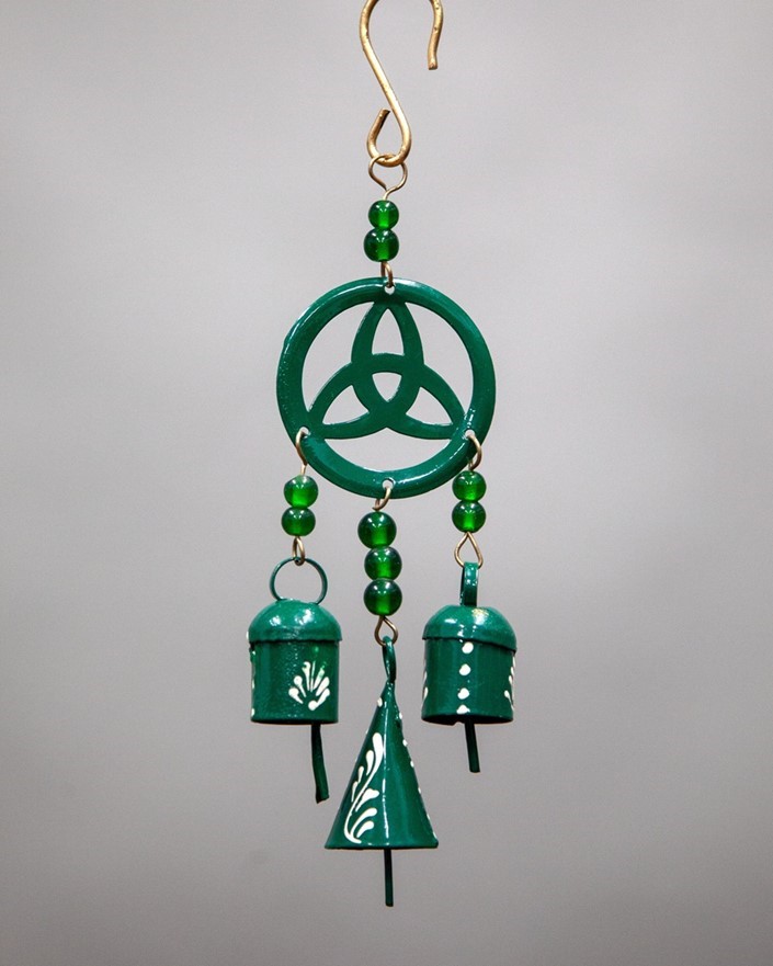 Painted Celtic Windchime W/ Beads TS884