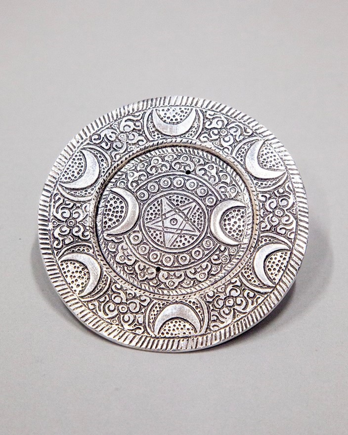 India Arts Triple Moon Incense Burner BB119