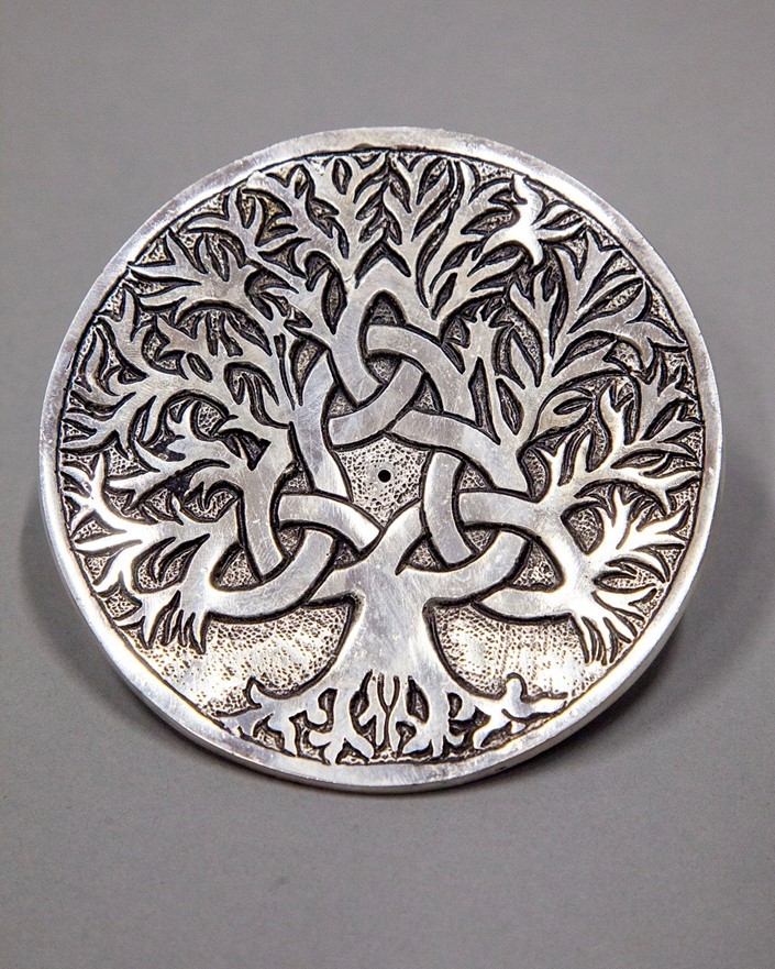 India Arts Celtic Tree Incense Burner Plate BB122