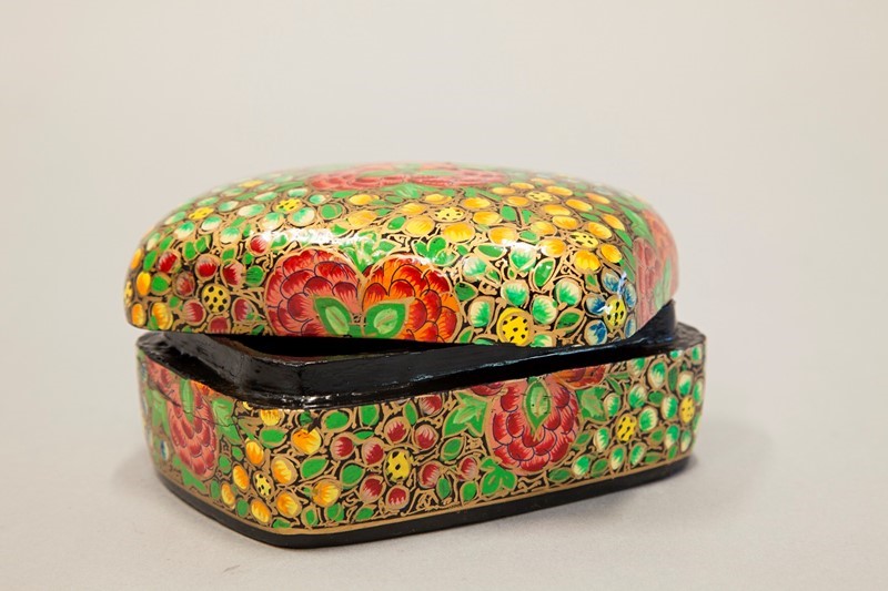 India Arts Hand Painted Floral Box PM102-01