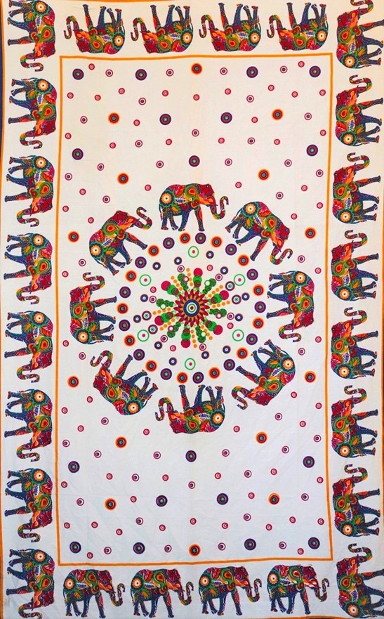 Elephant Mandala Wall Hanging 393-02