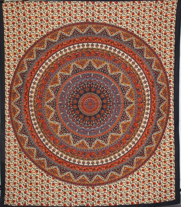 Elephant Mandala Tapestry<br>(Double Size Only) 521-14