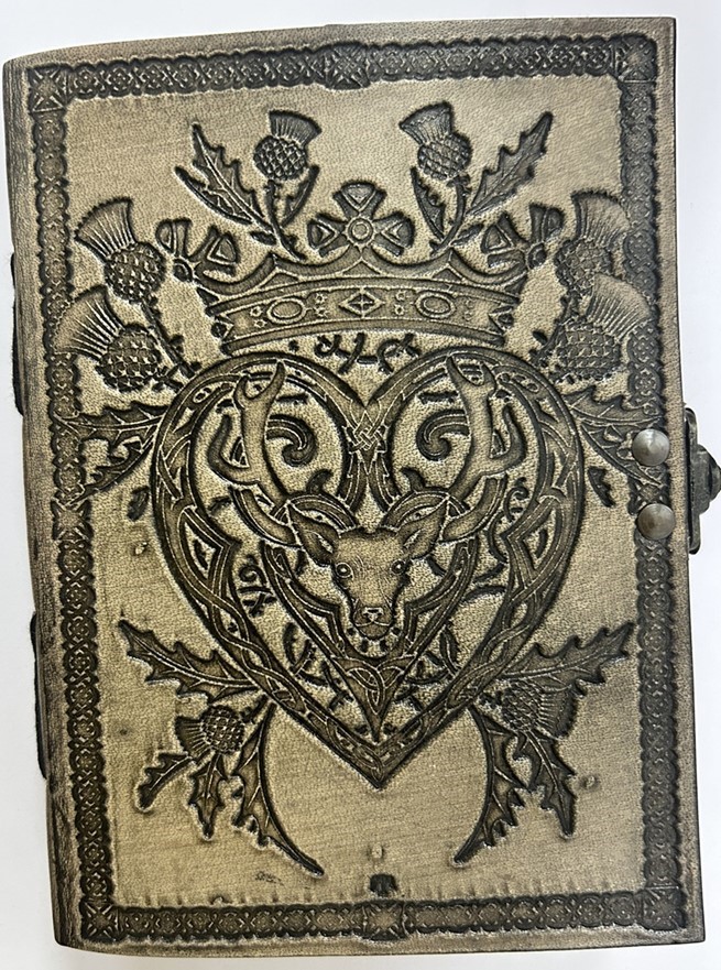 India Arts Leather Scottish Luckenbooth Journal W/ Latch PM185-01