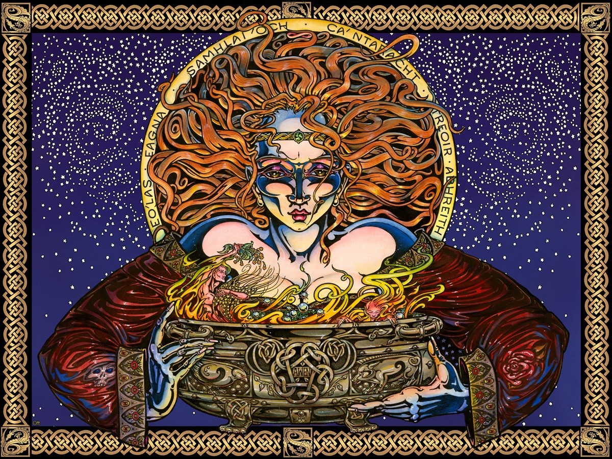 Maxine Miller | India Arts Digital Print Cerridwen Cotton Tapestry 405-02