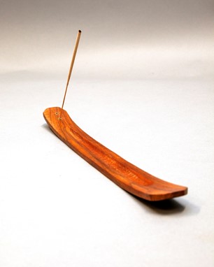 Wood Scoop Ash Catcher - Plain Carved