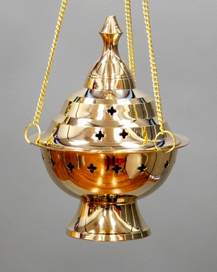 Hanging Brass Incense Burner