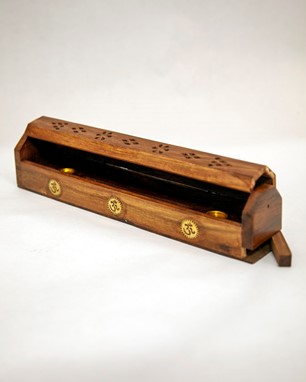 Wholesale OM Coffin Style Incense Burner from India Arts